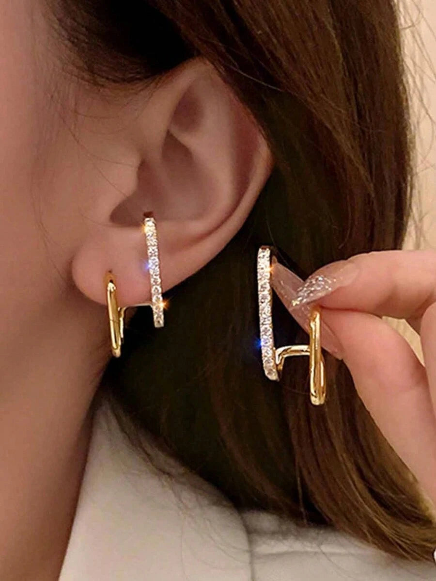 Brincos Femininos Assimétricos – Estilo Moderno e Delicado