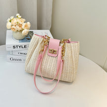 Bolsa Feminina Trançada – Ombro Único, Design Elegante
